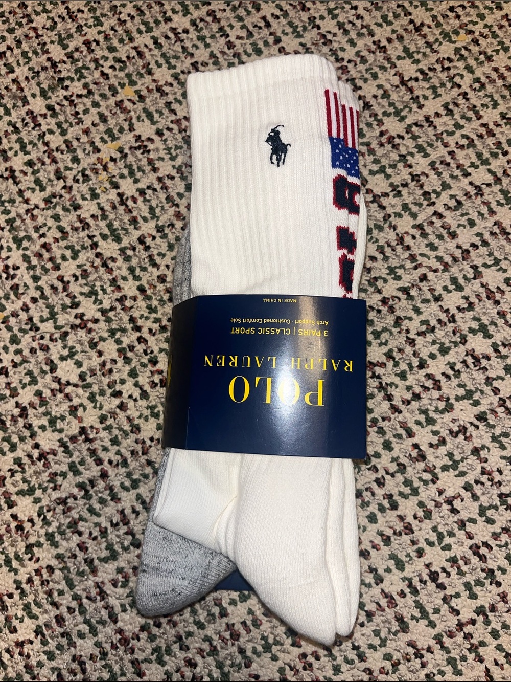 Polo Ralph Lauren classic sport three pair socks